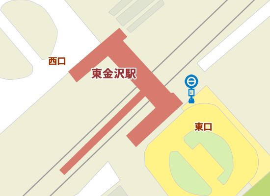 IR東金沢駅(東口)