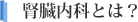 腎臓内科とは？